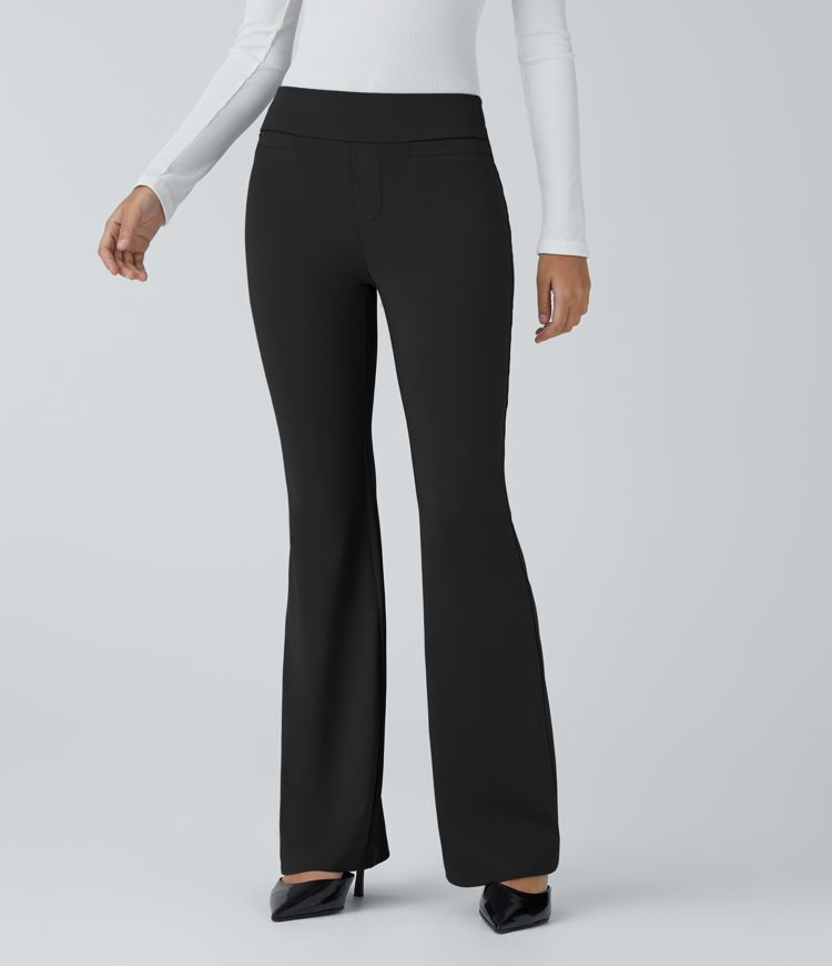 Women’s Halara Flex™ SculptKnit Mid Rise Pocket Work Pants - Halara | HALARA