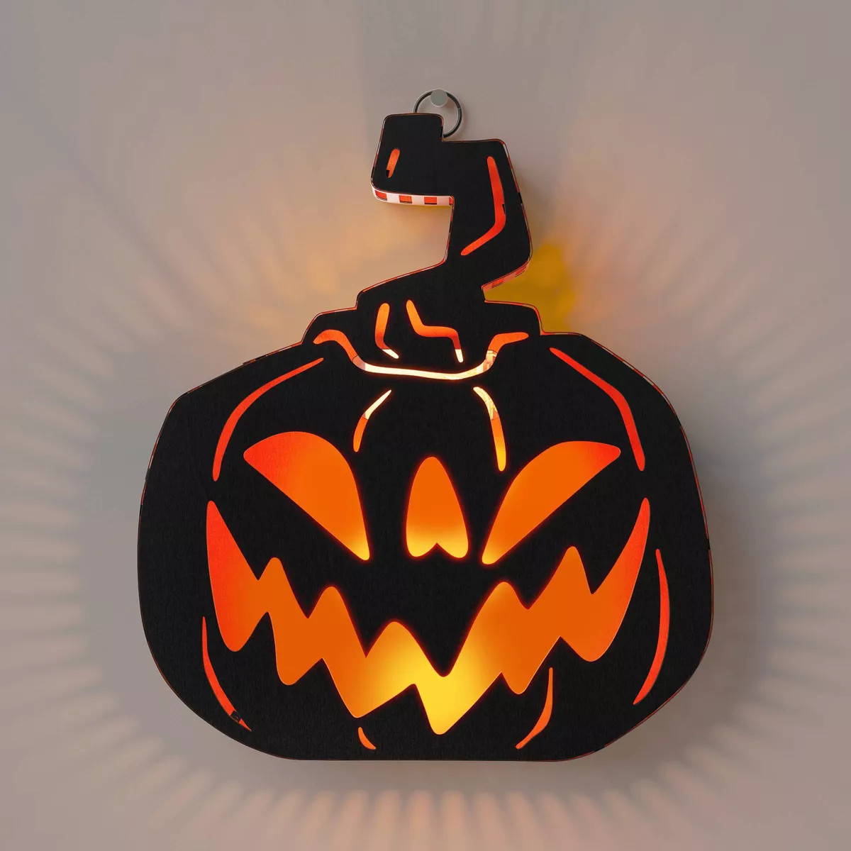 12" LED Pumpkin Backlit Sign Halloween Novelty Silhouette Light Orange - Hyde and EEK! Boutique... | Target