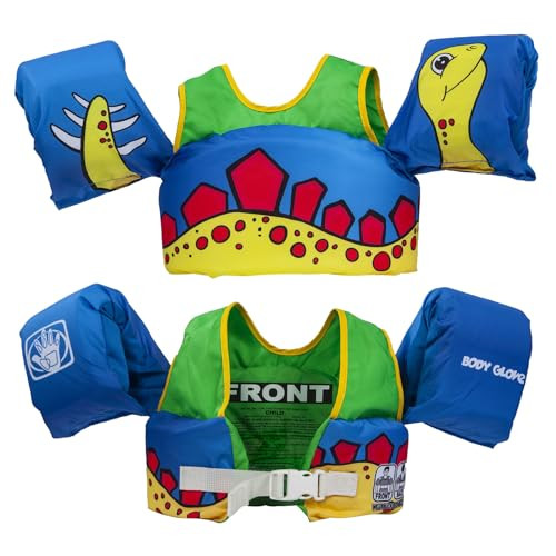 Body Glove Paddle Pals Learn to Swim Life Vest, One Size 33-55 LBS, Dinosaur | Amazon (US)