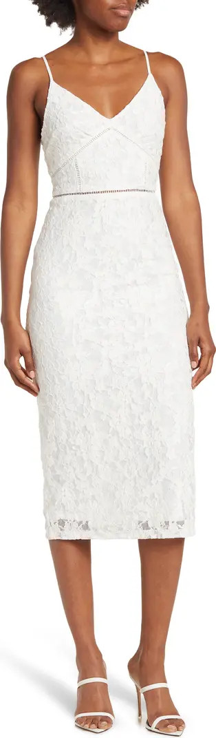 NSR Fitted Lace Midi Dress | Nordstromrack | Nordstrom Rack