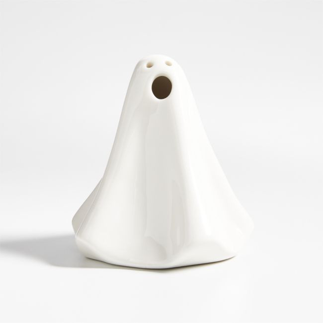 LED Ceramic Halloween Ghost 4 | Crate & Barrel