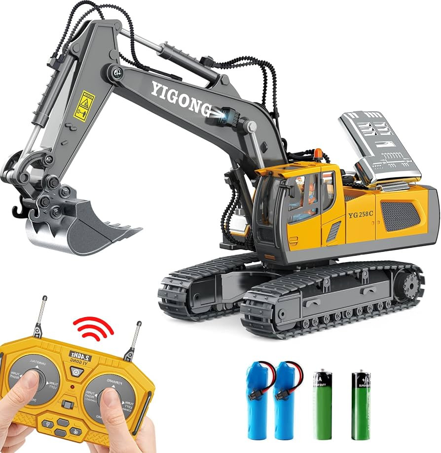 Dwi Dowellin Remote Control Excavator Toys for Boys,Construction Rc Excavators for Kids Age 4-7 8... | Amazon (US)