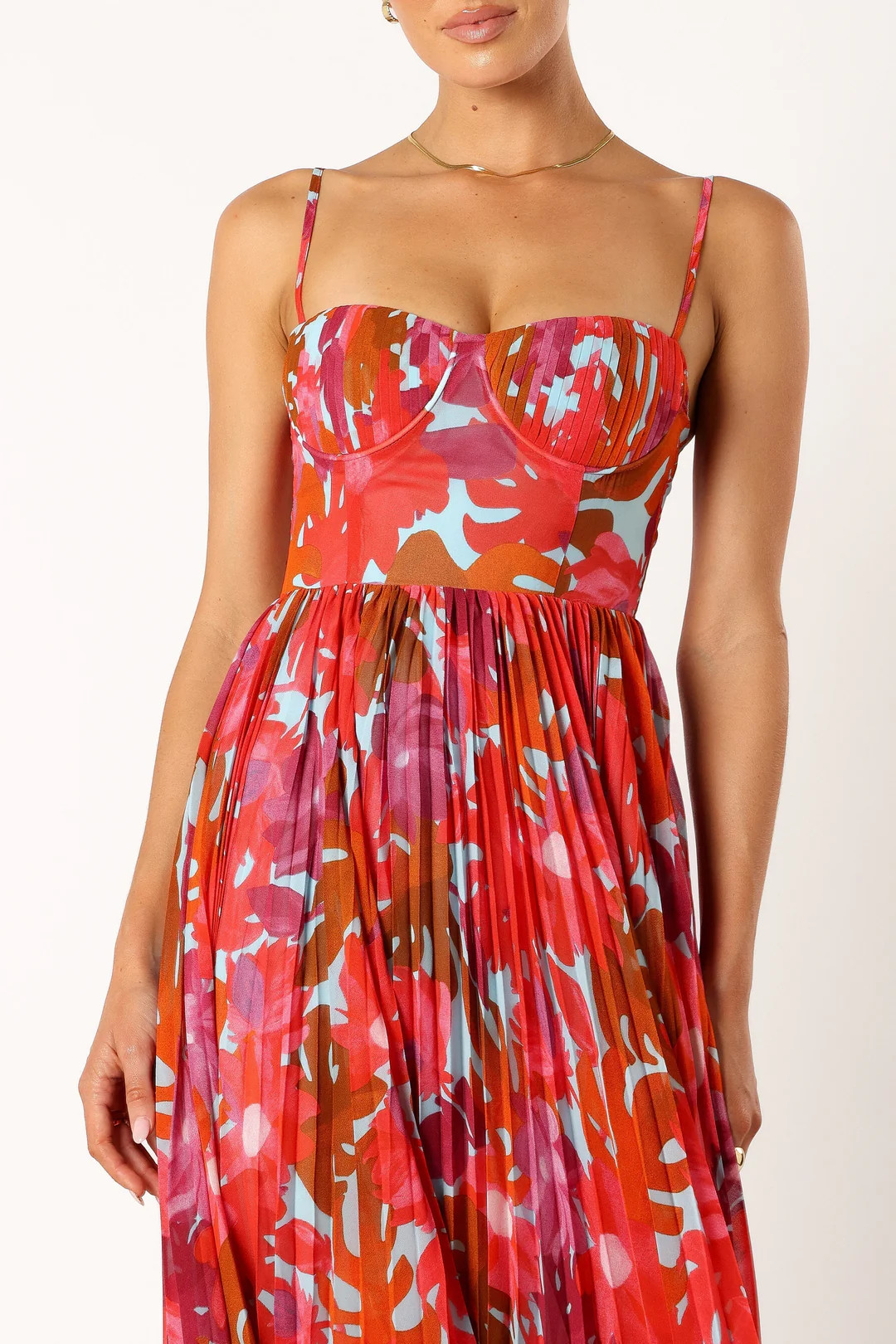 Achanti Pleated Maxi Dress - Pink Azalea | Petal & Pup (US)