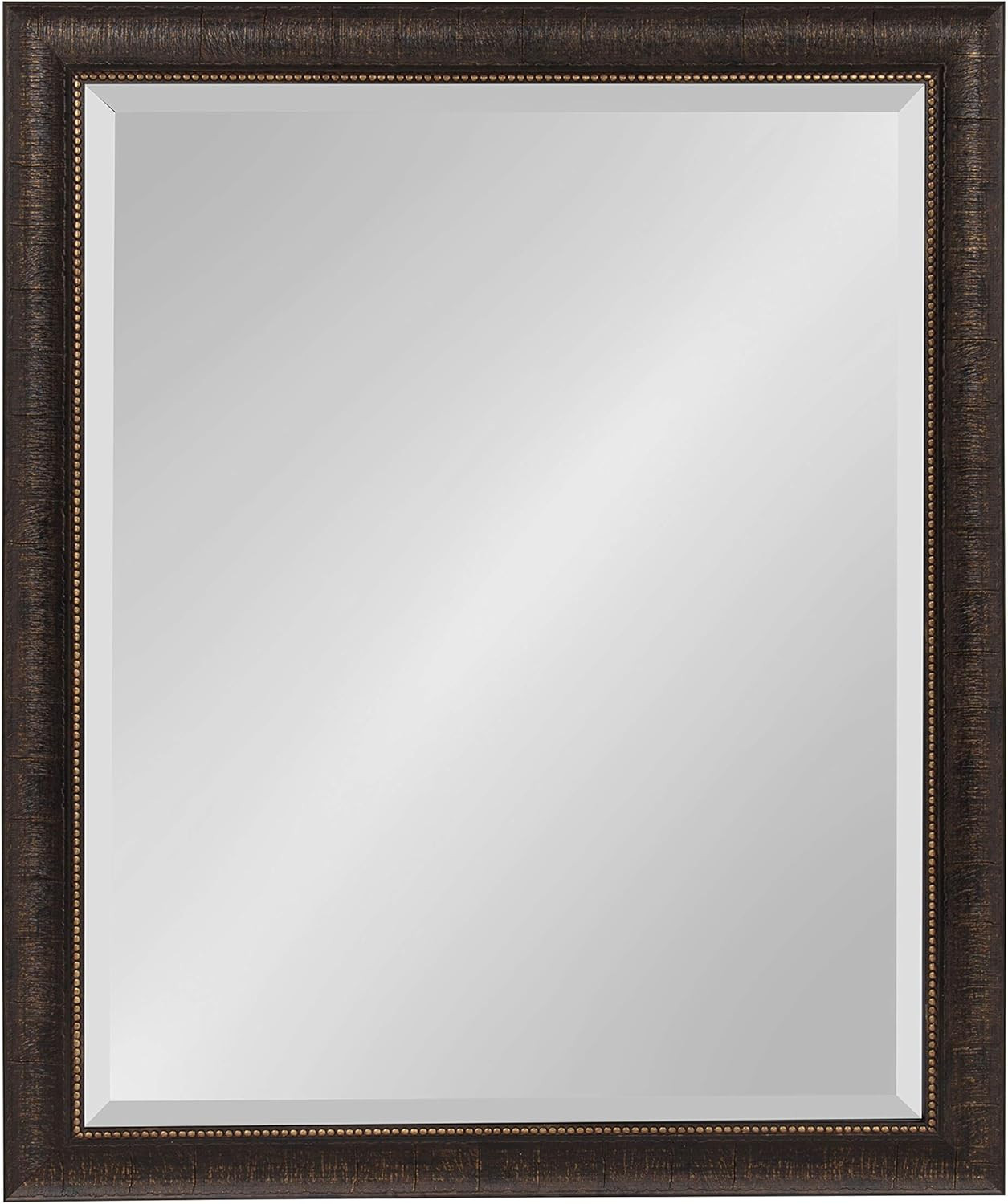 Kate and Laurel Aldridge Framed Decorative Rectangle Wall Mirror; 26 x 32; Bronze; Vintage Rectangular Bathroom Mirror for Over Sink for Use as Entryway or Living Room Wall Decor | Amazon (US)