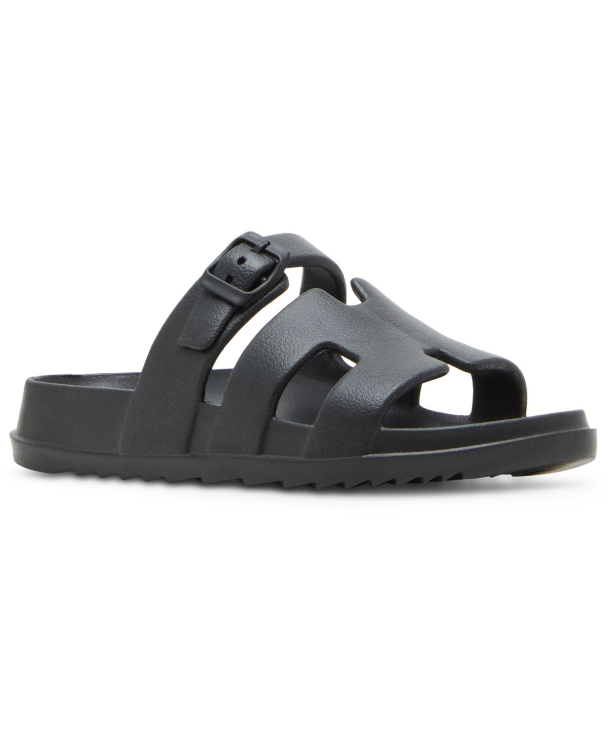 Madden Girl Darliing Banded Footbed Slide Sandals - Black | Macy's
