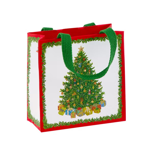 Caspari Christmas Tree Gift Bag | The Container Store