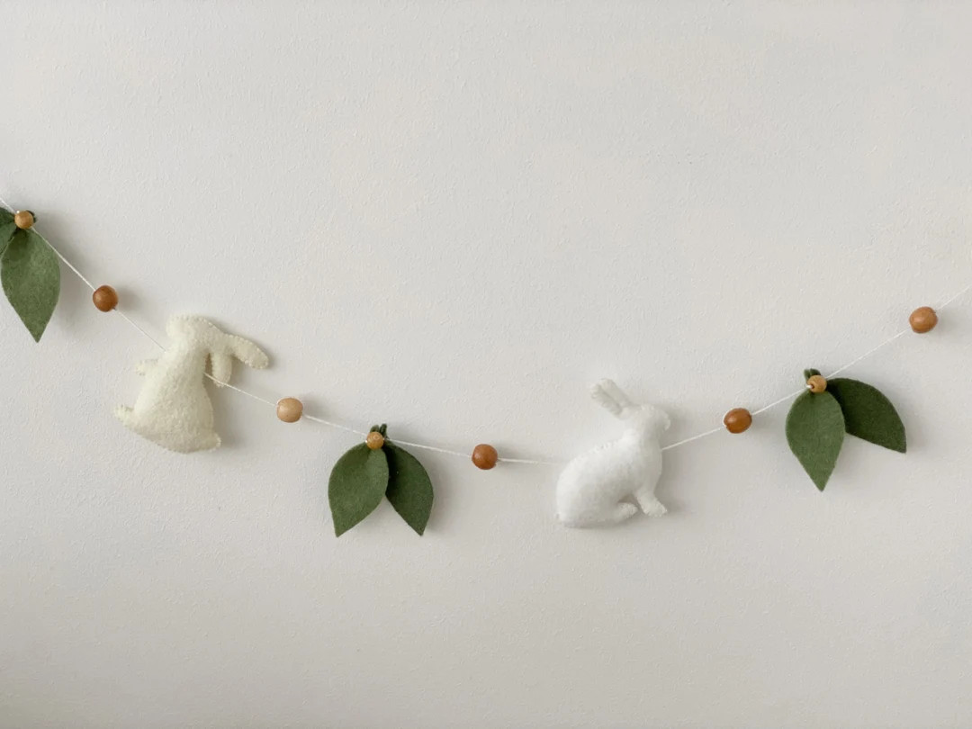 Easter Garland-easter Decor-spring Garland-easter Banner-spring Decor-felt Decor Easter Gifts for... | Etsy (US)