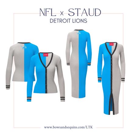 Staud x NFL: Detroit Lions

Colorblocked Sweater Dress + Piped Cardigan

So cute for football game day! 🏈

#LTKstyletip #LTKSeasonal