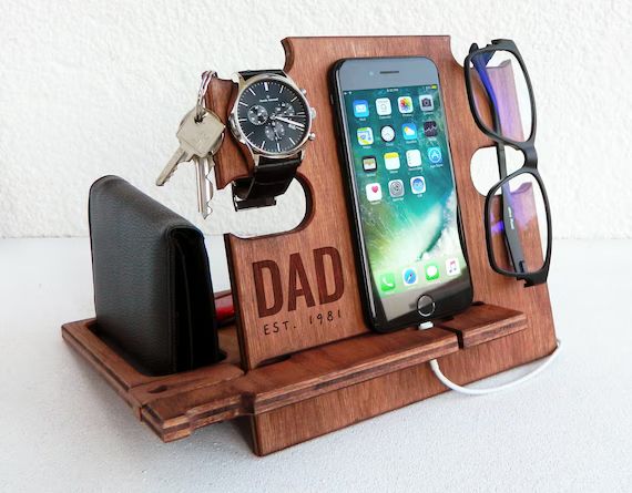 Gift Ideas for Dad,Docking Station,Christmas Gift,Charging Station,Gift for Men,Daddy Gift,Papa G... | Etsy (US)