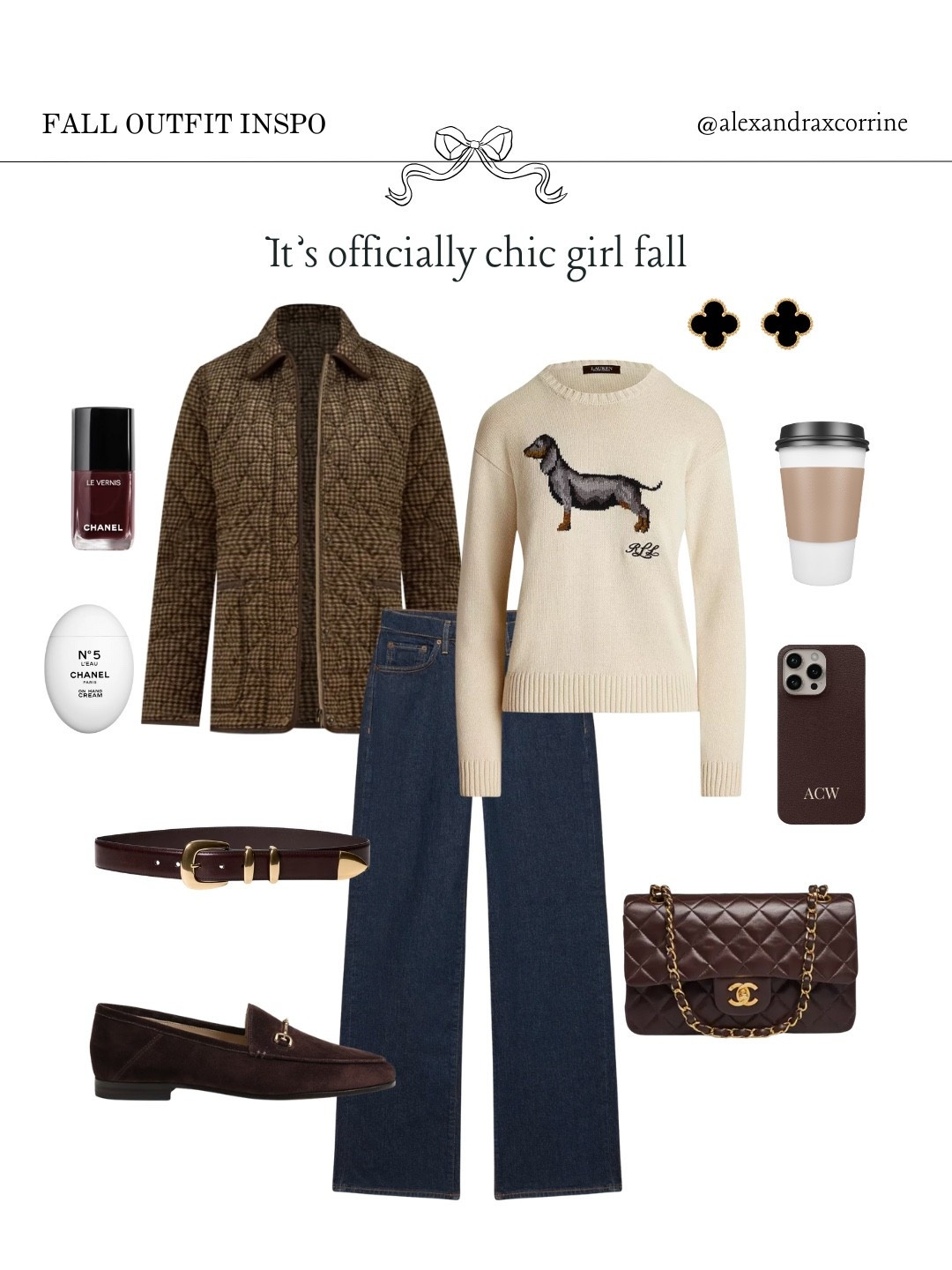 It’s official: it’s chic girl fall ☕️🤎🍂

#fallaesthetic #falloutfit #autumngirl #falloutfitinspo #chicgirl #ralphlaurenstyle #fallseason #chocolatebrown #pinterestaesthetic #pinterestoutfit #ａｅｓｔｈｅｔｉｃ 

[ fall outfit inspo, daschund sweater, fall aesthetic, autumn aesthetic, Ralph Lauren sweater, chocolate brown, chic girl fall, soft luxury style, outfit ideas ]

#LTKFallSale #LTKSeasonal #LTKStyleTip