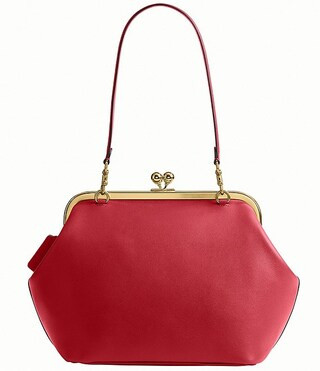 Kisslock 27 Leather Frame Shoulder Bag | Dillard's
