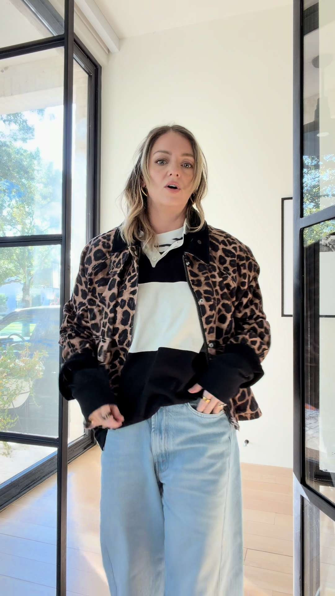 Can't get enough of this jacket. 

Today's double outfit formula: Elevated Basics + Sandwich Method.

I matched my jacket and sneakers, then opted for an oversized polo with a little striped undershirt to give some contrast! 

let me know what you think!

PS in my Armine + Ambrose of course! 

 #LTKSaleAlert #LTKStyleTip #LTKWorkwear