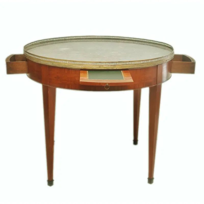 Large Round French Gueridon Table | Chairish