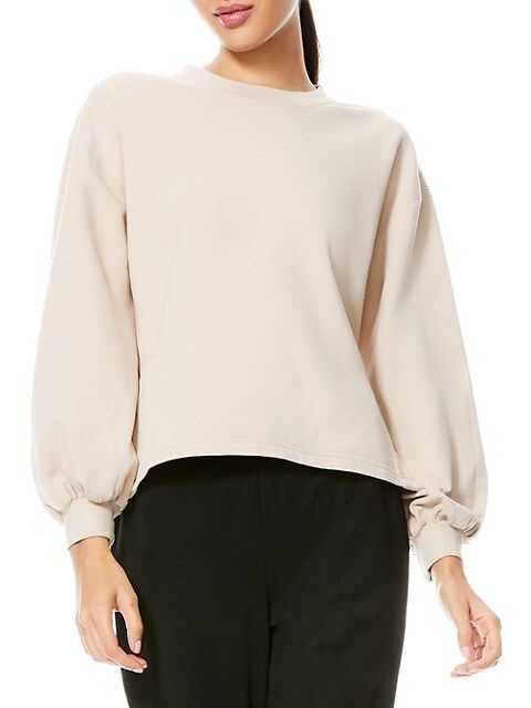 Alice + Olivia Amirah Drawstring-Hem Sweatshirt on SALE | Saks OFF 5TH | Saks Fifth Avenue OFF 5TH