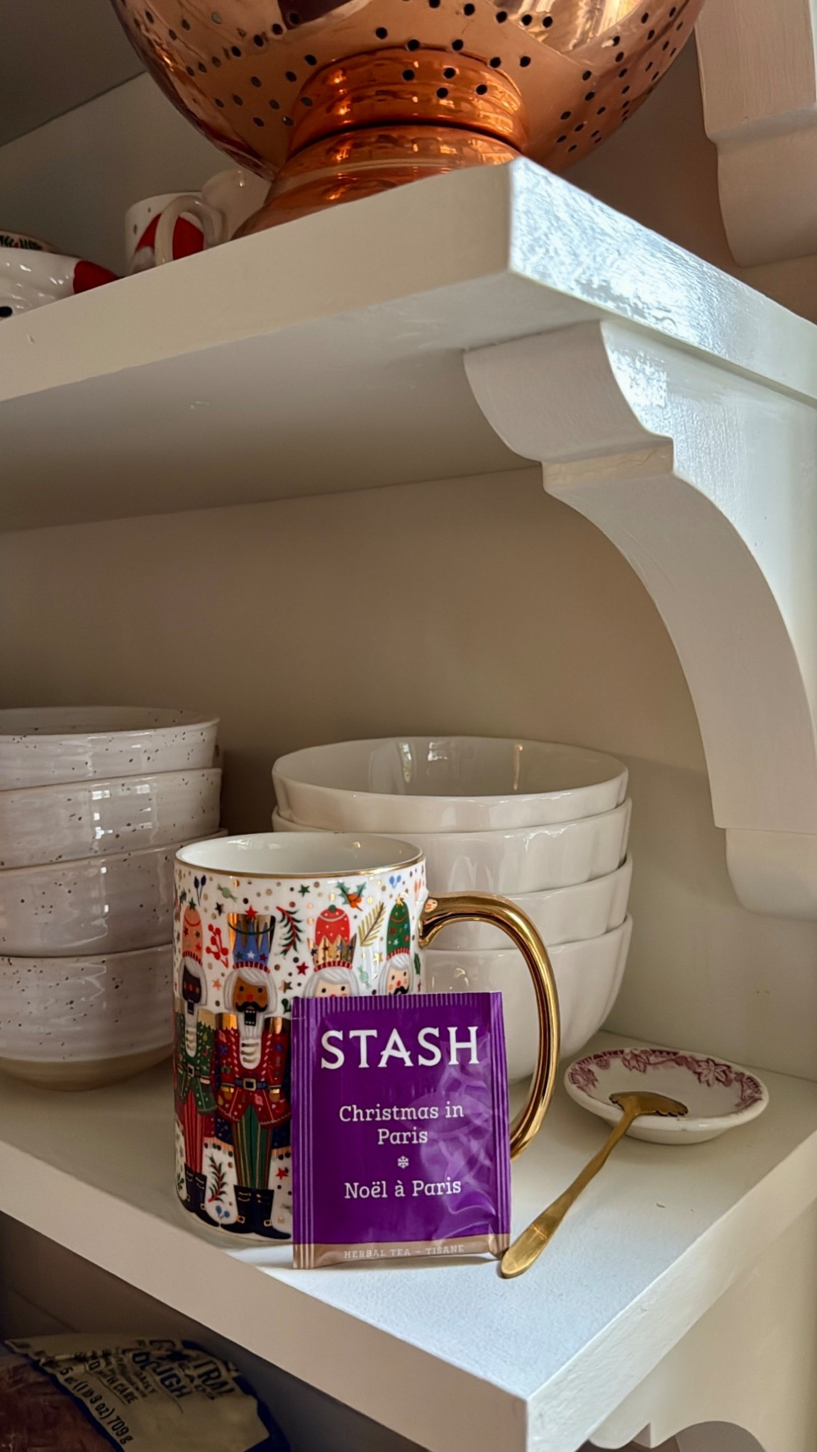 My (stash tea connoisseur) former mother-in-law introduced me to this tea and I’m glad I finally found it again!

So lovely! Cocoa shells, peppermint, lavender.

With my rifle paper co Christmas mug of course!

#LTKHoliday #LTKSeasonal #LTKHome