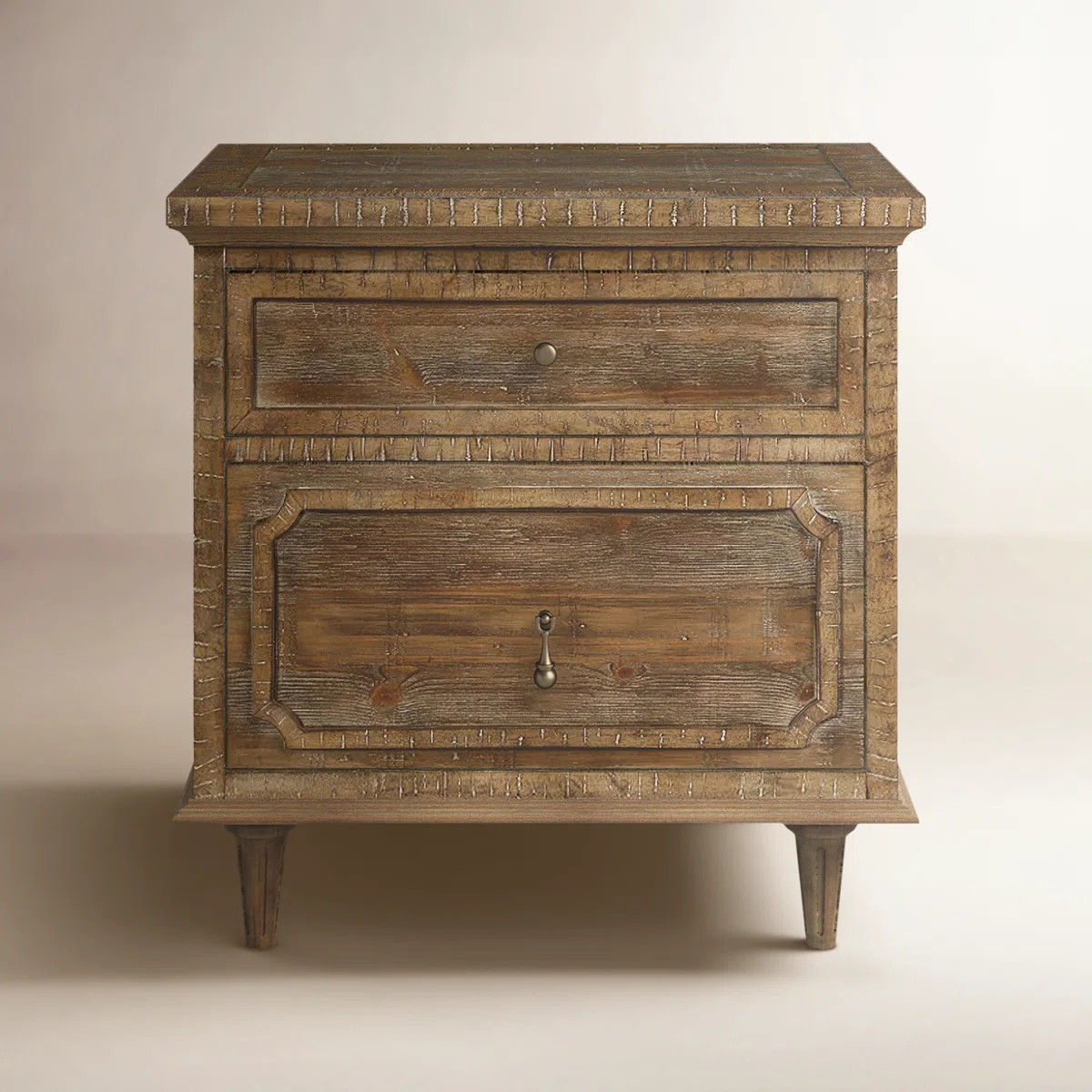 Rahul Rustic Nightstand with USB | Wayfair North America