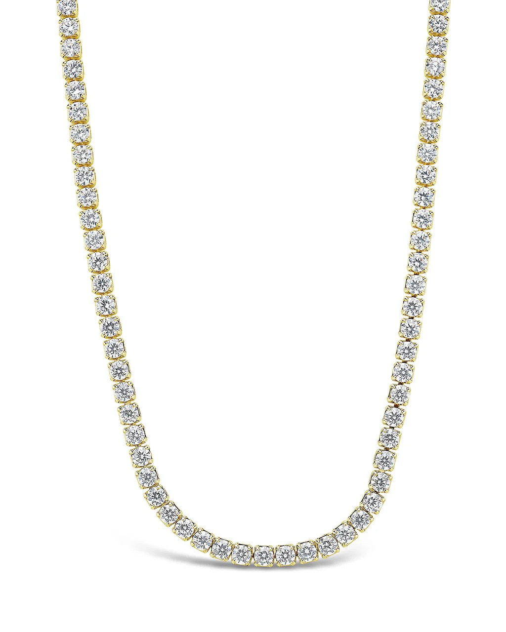 Bezel CZ Tennis Necklace | Sterling Forever