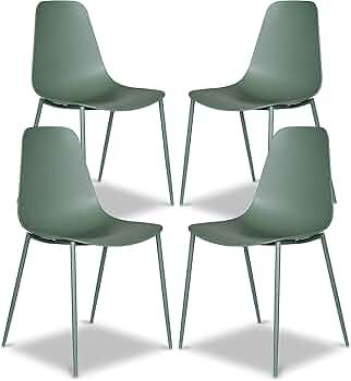 POLY & BARK Isla Chair, Set of 4, Pistachio Green              
                             Plas... | Amazon (US)
