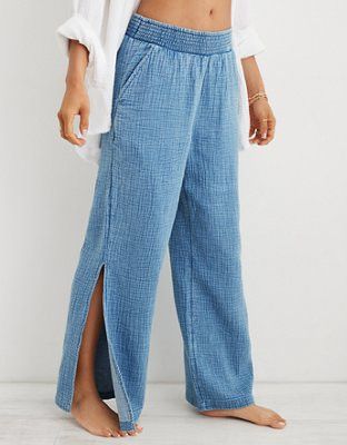 Aerie High Waisted Pool-To-Party Pant | Aerie