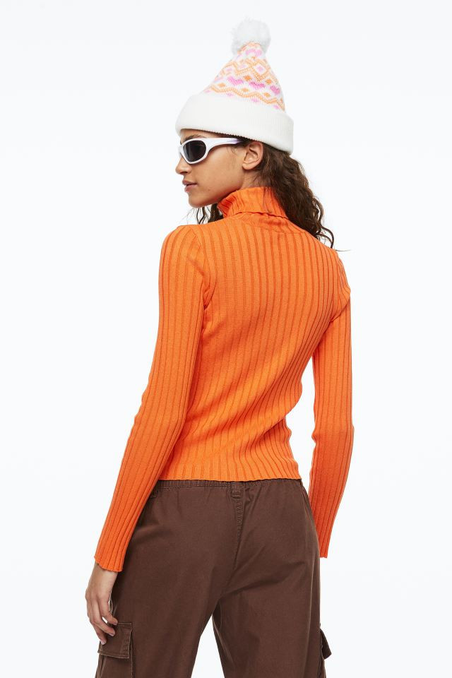 Rib-knit Turtleneck Top | H&M (US + CA)