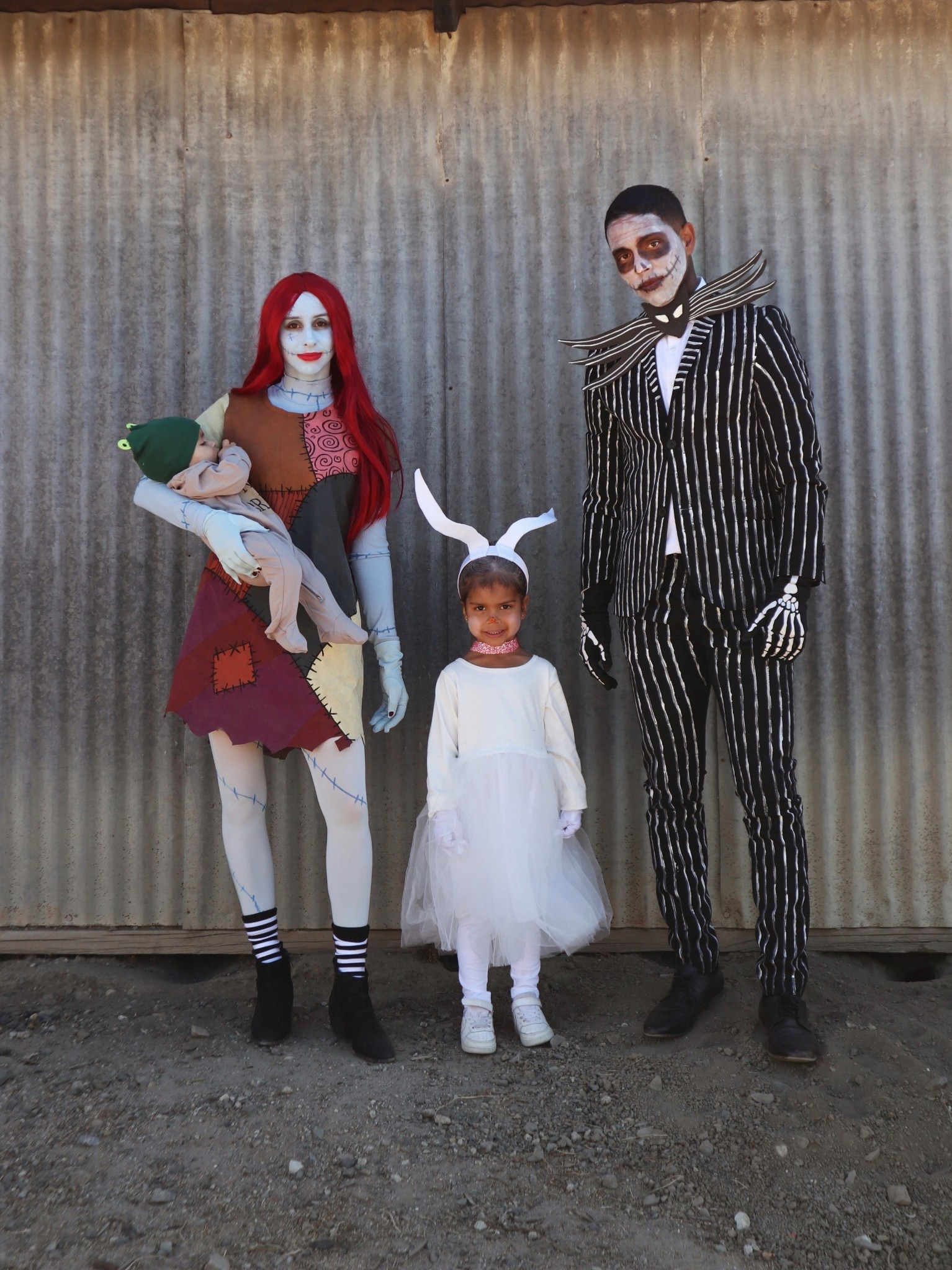 Family Halloween costume inspo 🎃 NIGHTMARE BEFORE CHRISTMAS  💀 check out my blog onanothercoast.com for how we diy’d the Jack suit and Sally dress 👻 #halloweencostume #disneycosplay #disneycostume #familycostume #jackskellington #sally #zero #nightmarebeforechristmas 

#LTKFamily #LTKHalloween #LTKKids