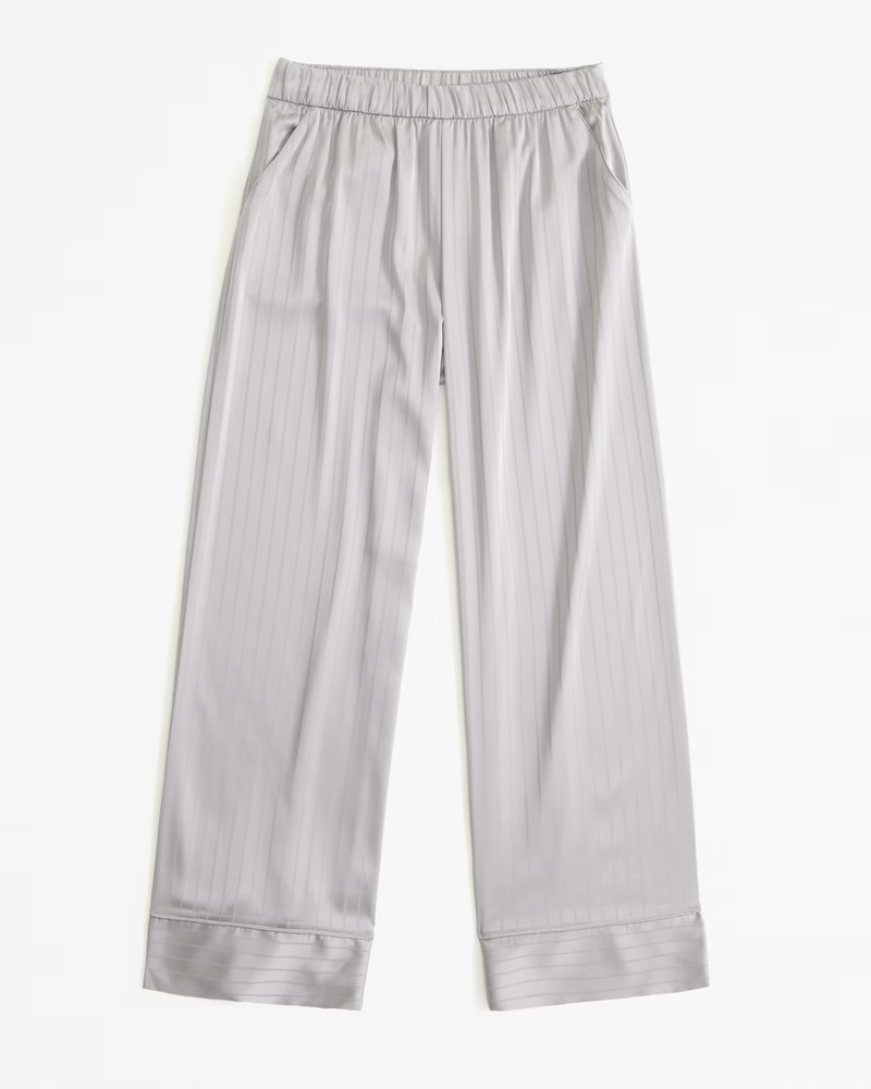 Satin Jacquard Sleep Pant | Abercrombie & Fitch (US)
