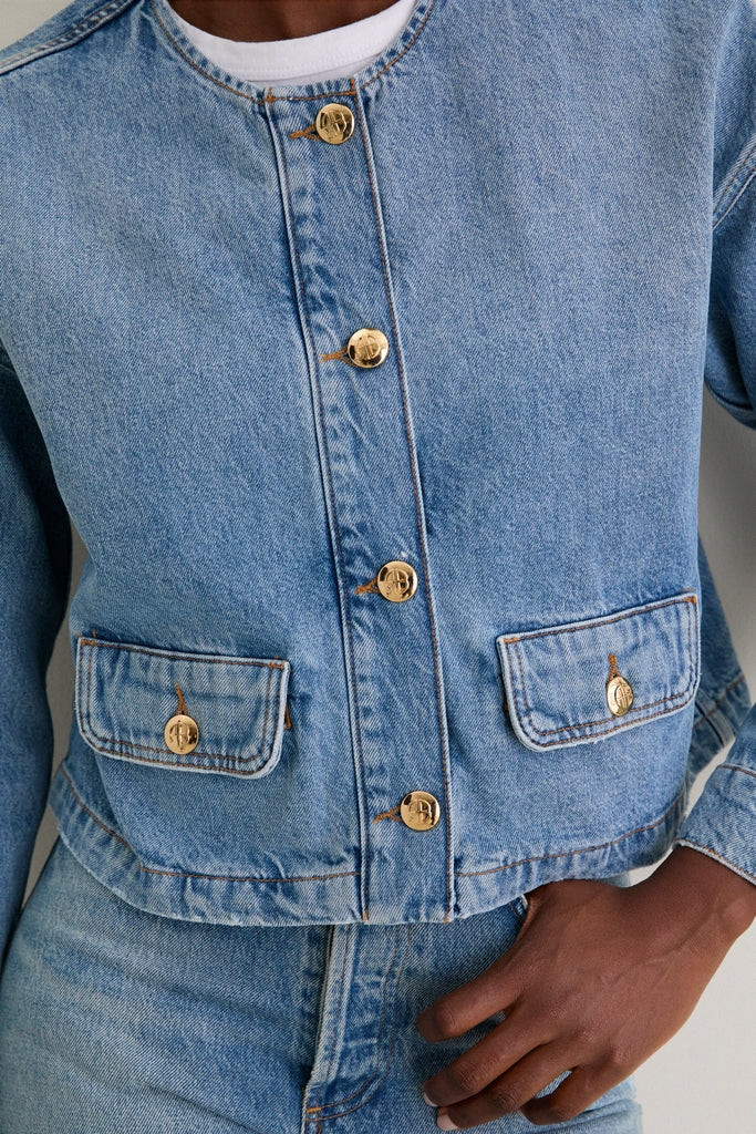 Caspian Blue Blanche Jacket | Tuckernuck (US)