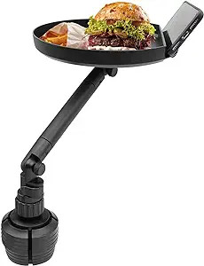 Macally Cup Holder Tray- Perfect Adjustable Car Food Tray for Eating with Phone Slot and Swivel A... | Amazon (US)