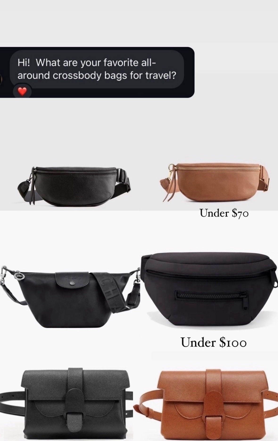 Cute Crossbody bags from all over
