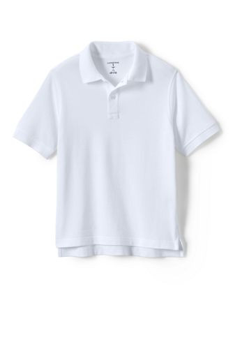 Little Kids Short Sleeve Mesh Polo Shirt | Lands' End (US)