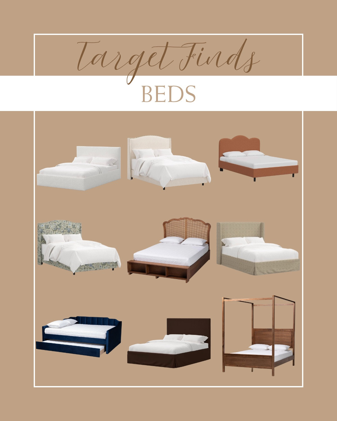 @Target beds with clean lines, cozy layers, and affordable style for a fresh bedroom update.

#TargetHome #BedroomInspo #AffordableDecor #LTKhome

#LTKHome #LTKSaleAlert