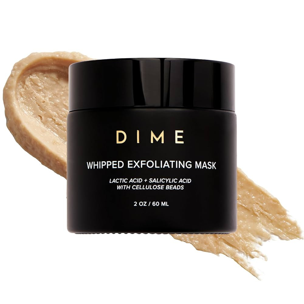 DIME Beauty Whipped Exfoliating Mask, Face Scrub and Cleanser, Lactic Acid and Salicylic Acid Scr... | Amazon (US)