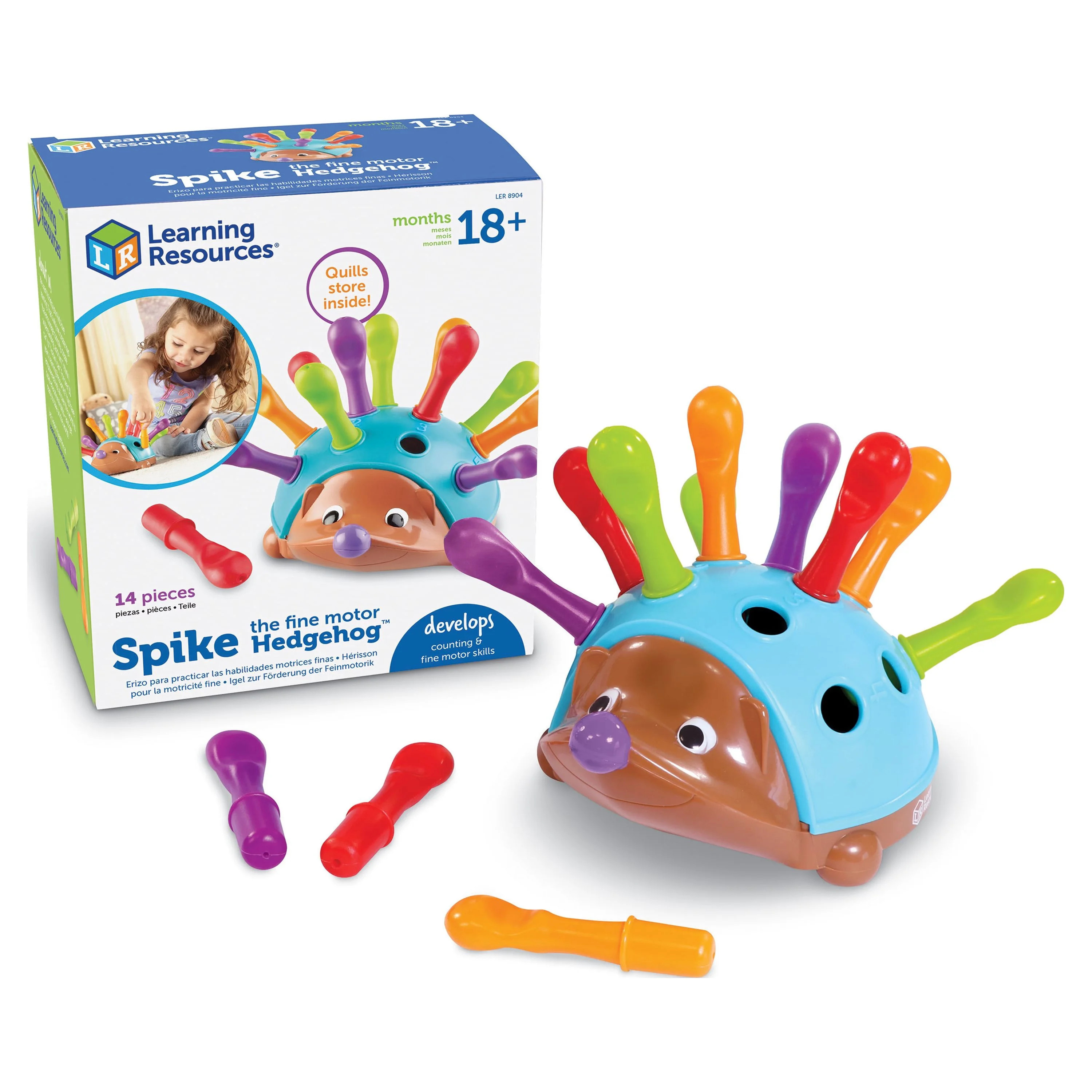 Learning Resources Spike The Fine Motor Hedgehog Sorting Toy Ages 18 Months | Walmart (US)