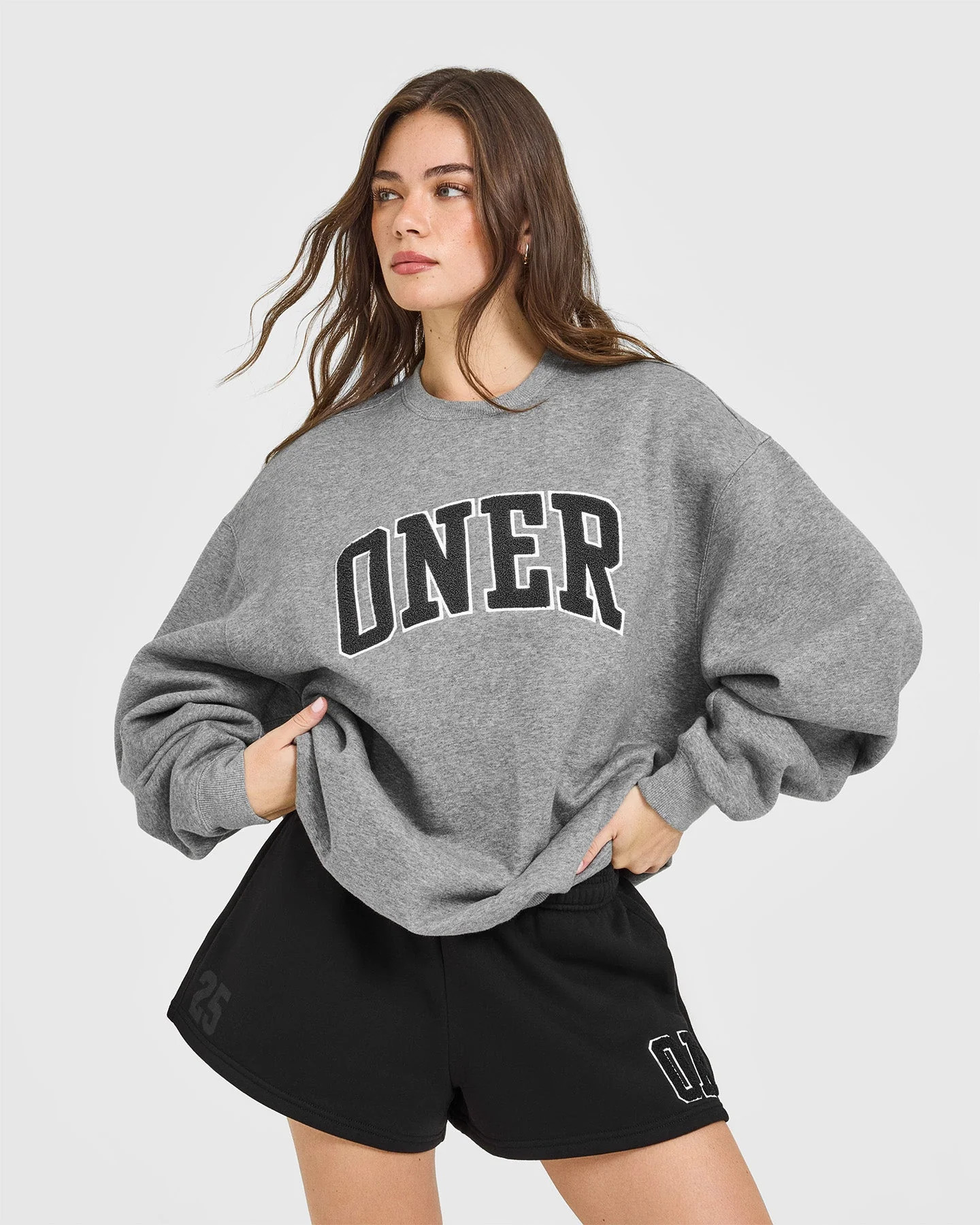 Foundations Oversized Oner 25 Sweatshirt 
 Charcoal Marl | Oner Active (UK / US)