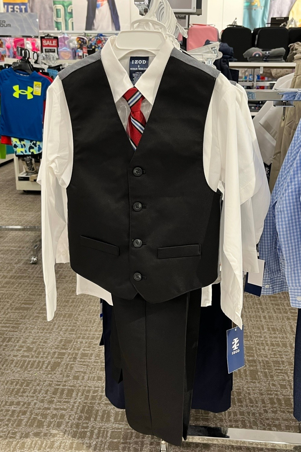 Boys four piece formal set @Kohl's 

Vest, pants, shirt, and tie. 

On sale today with a good discount!

Ring bearer, boy formal wear, boy wedding guest clothes, boys clothing, boys church clothes.

#LTKWedding #LTKKids #LTKSeasonal