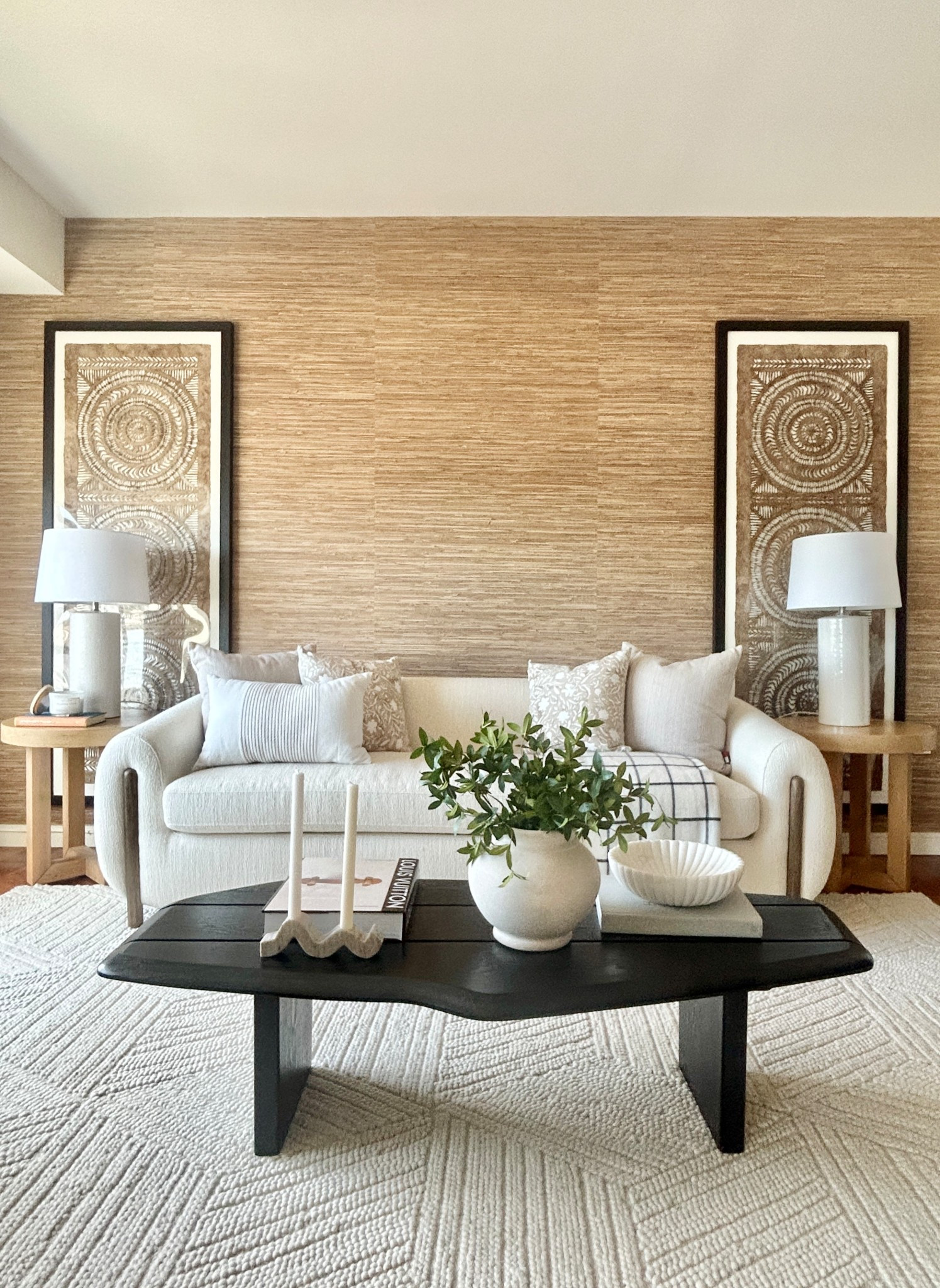 Cream sofa with wood accent.

#sofa

#LTKHome