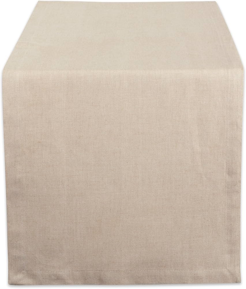 DII Chambray Kitchen, Tabletop Collection, Natural, 14x108 Table Runner | Amazon (US)