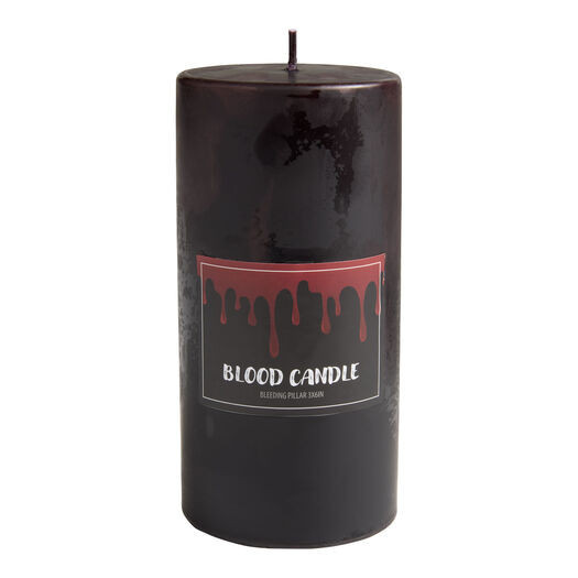 Black and Red Dripping Blood Pillar Candle by World Market | World Market