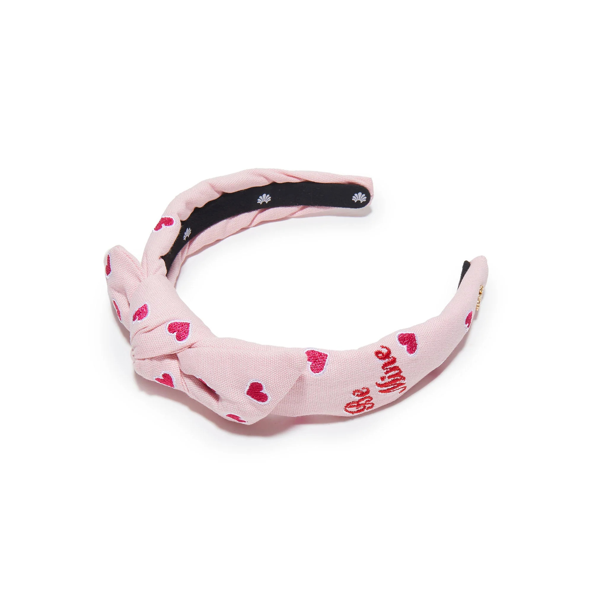 PETAL PINK EMBROIDERED VALENTINES KIDS HEADBAND | LELE SADOUGHI