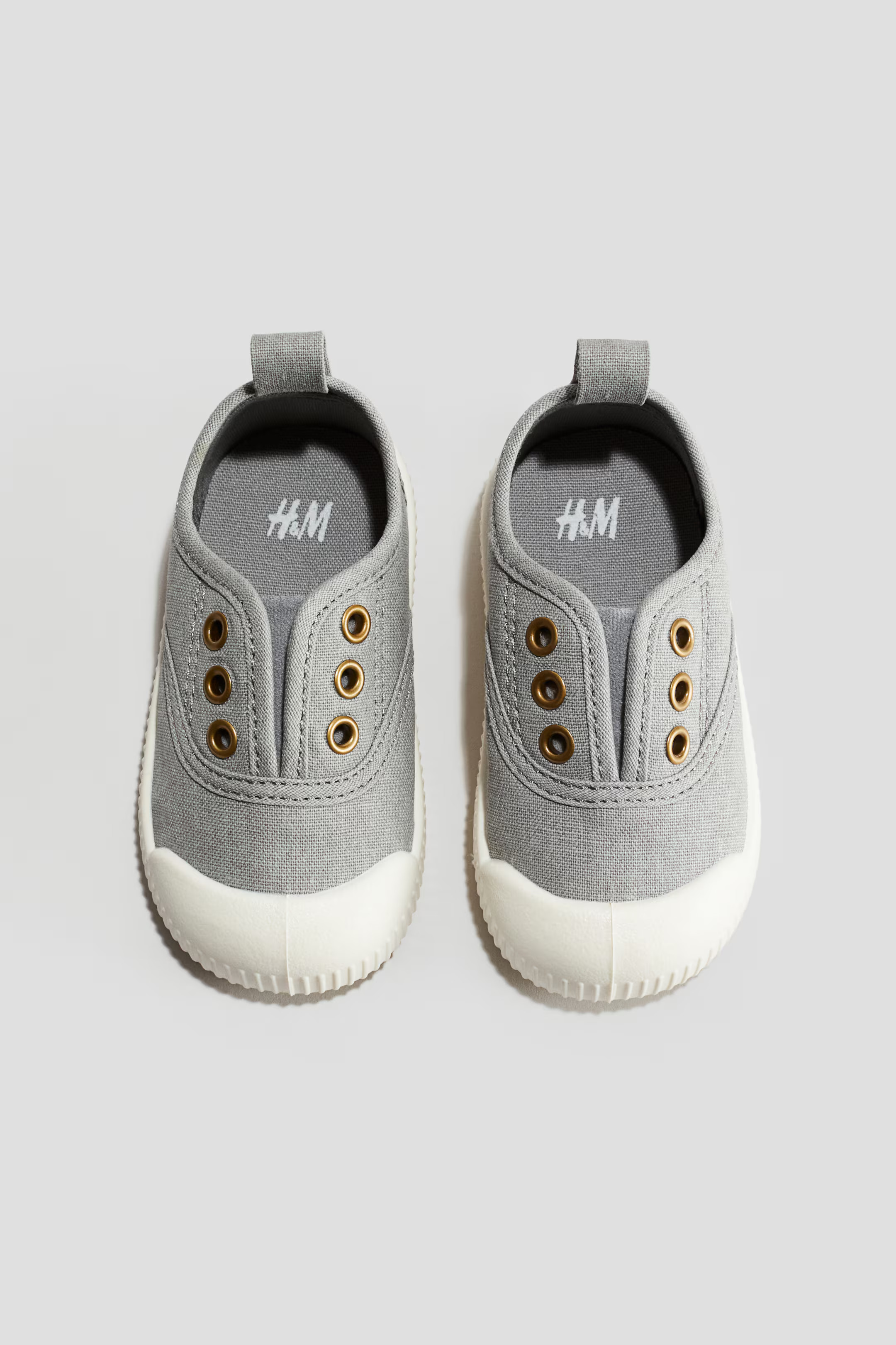 Canvas Sneakers - Gray - Kids | H&M US | H&M (US + CA)