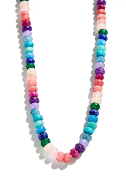 BaubleBar Semiprecious Beaded Necklace in Multi at Nordstrom | Nordstrom