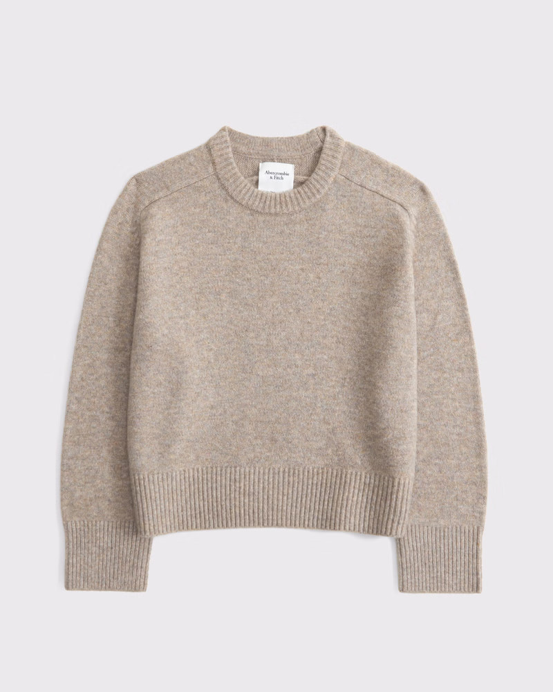 Women's The A&F Madeline Crew Sweater | Women's Tops | Abercrombie.com | Abercrombie & Fitch (US)
