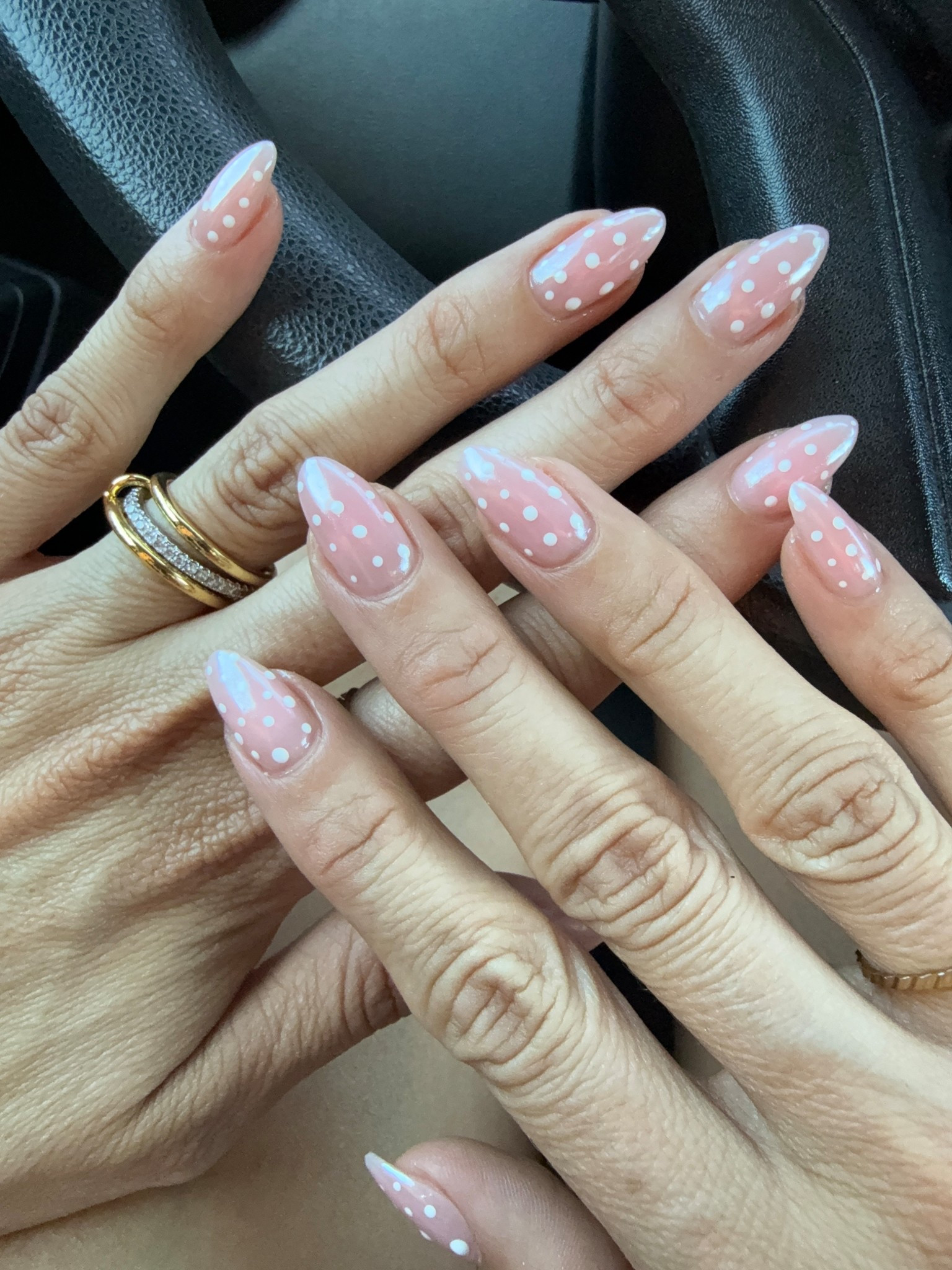 Polka dot nails and face Amazon ring no tarnish Jewelery, affordable jewelry 

#LTKdayinmylife #LTKgrwm #LTKootd