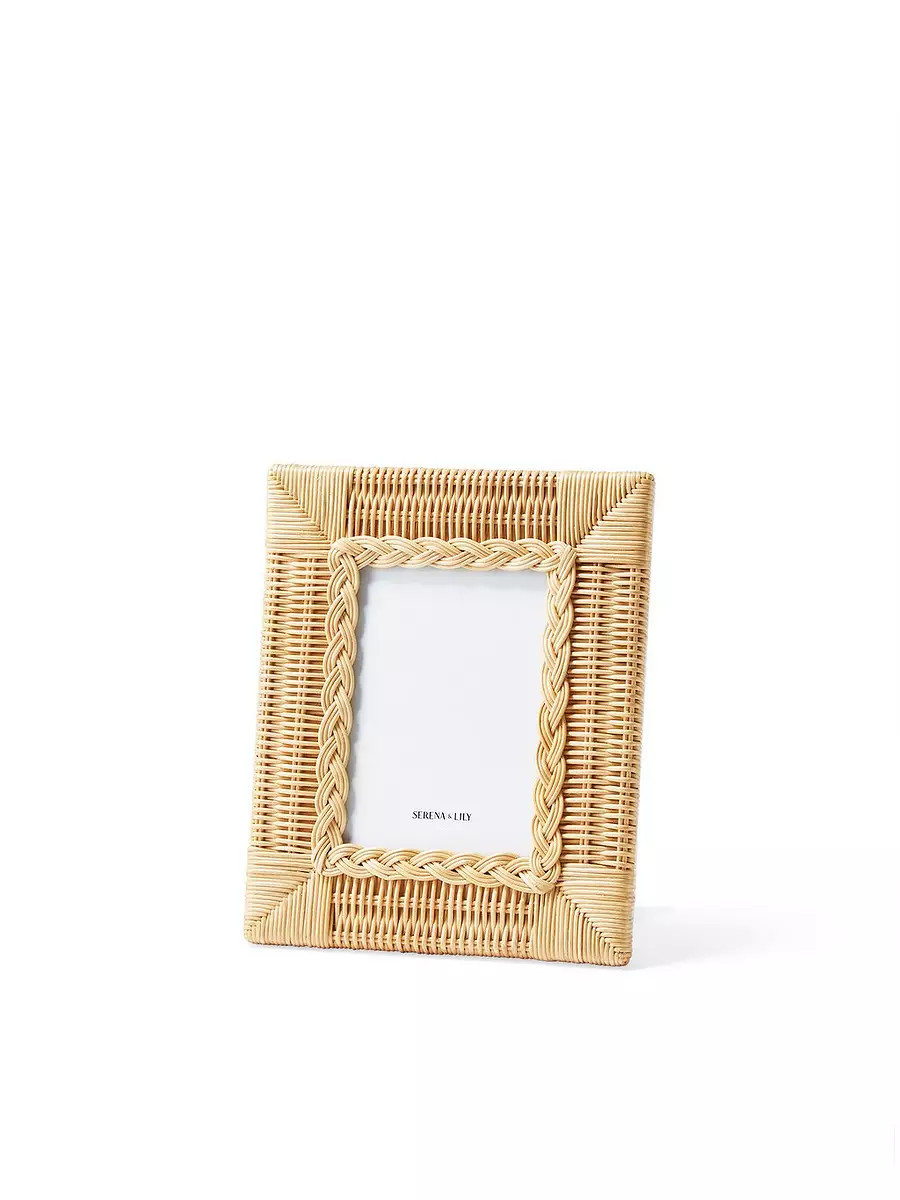 Braided Wicker Frame | Serena and Lily