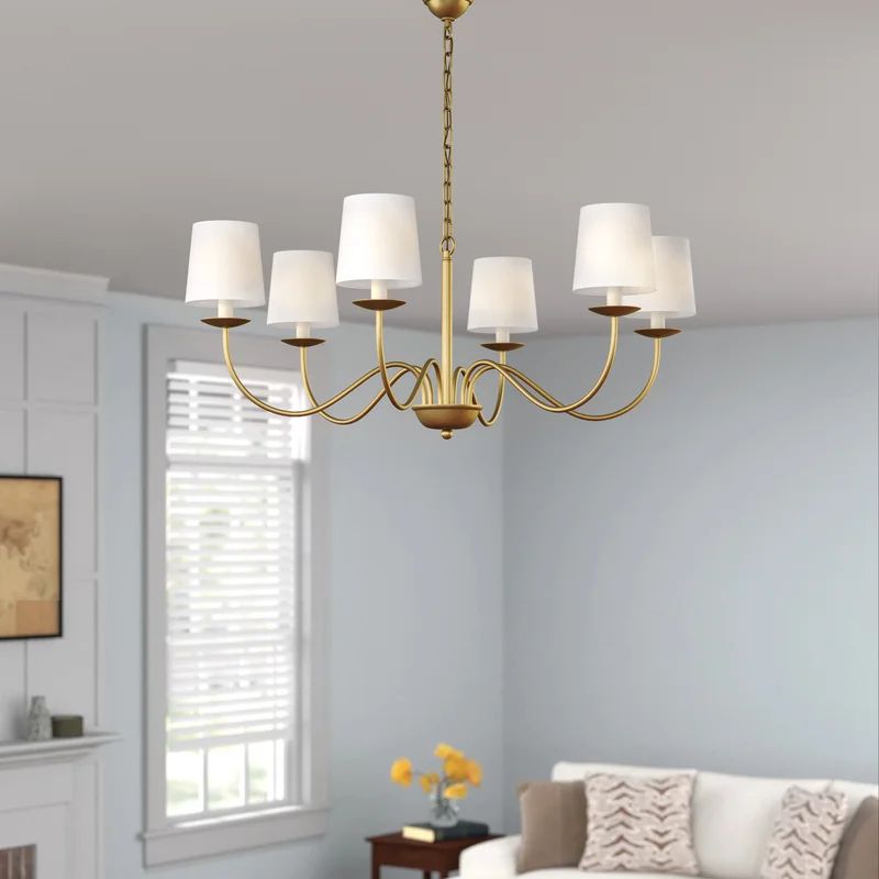 Behrendt 6 - Light Shaded Classic/Traditional Chandelier | Wayfair North America
