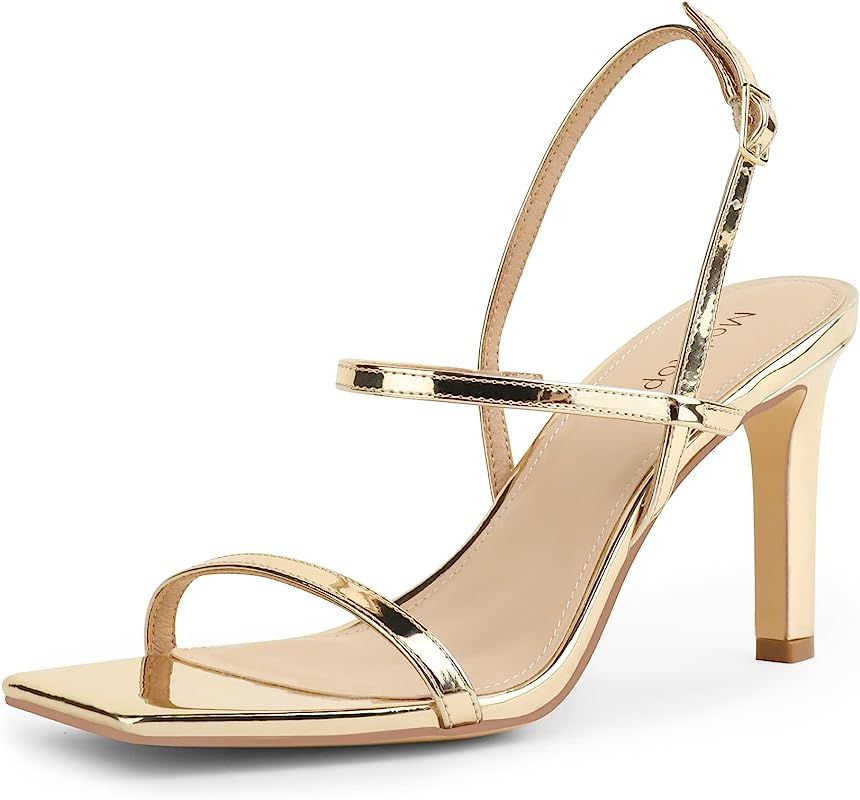 Womens Sandals Open Toe Strappy Sandals Ankle Strap High Heel Sandals for Women | Amazon (US)