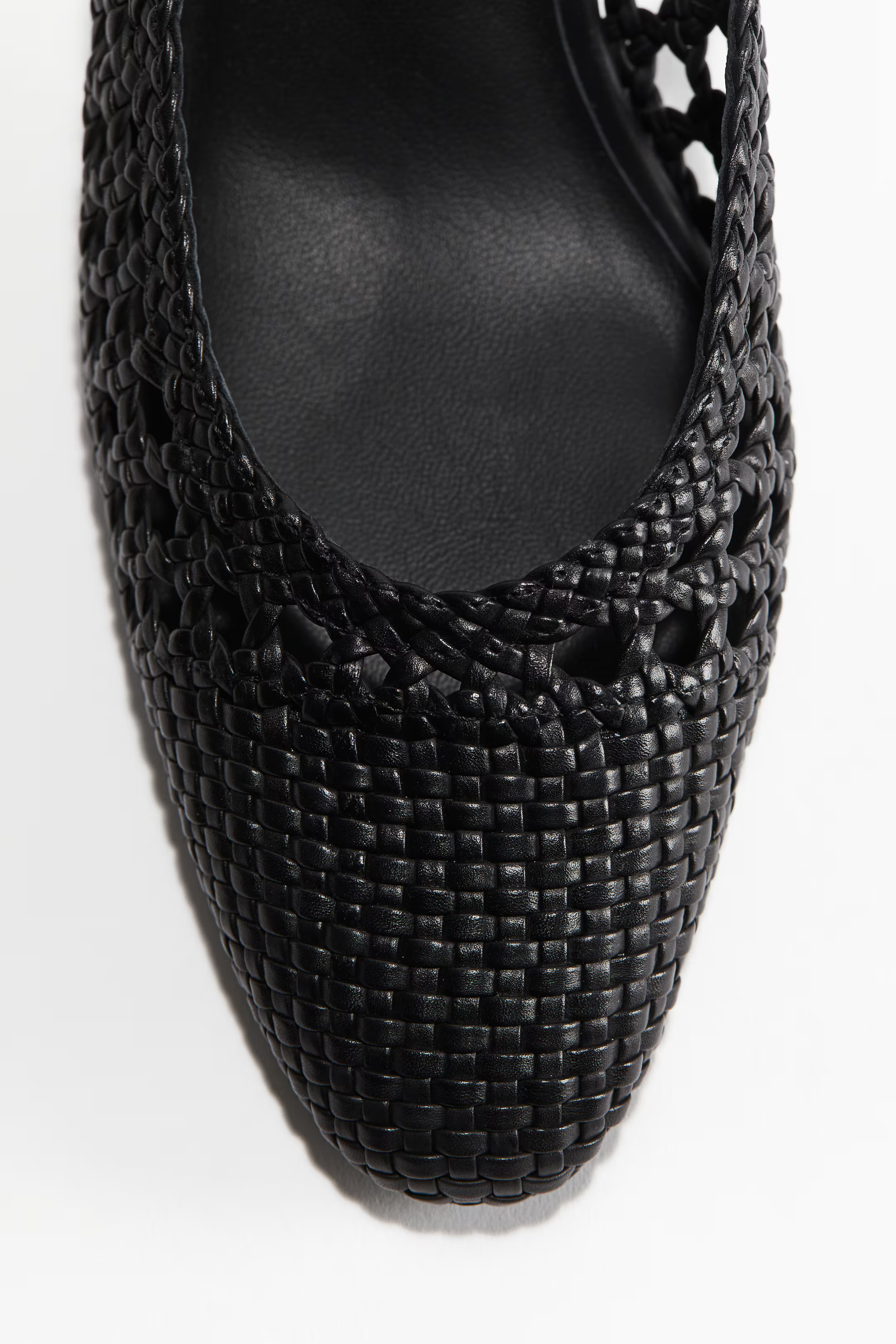 Leather slingback court shoes | H&M (UK, MY, IN, SG, PH, TW, HK)