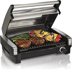 Hamilton Beach Electric Indoor Searing Grill with Adjustable Temperature Control to 450F, 118 sq.... | Amazon (US)