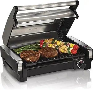 Hamilton Beach Electric Indoor Searing Grill with Adjustable Temperature Control to 450F, 118 sq.... | Amazon (US)