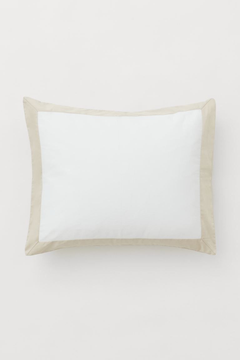 Cotton Sateen Pillowcase | H&M (US)